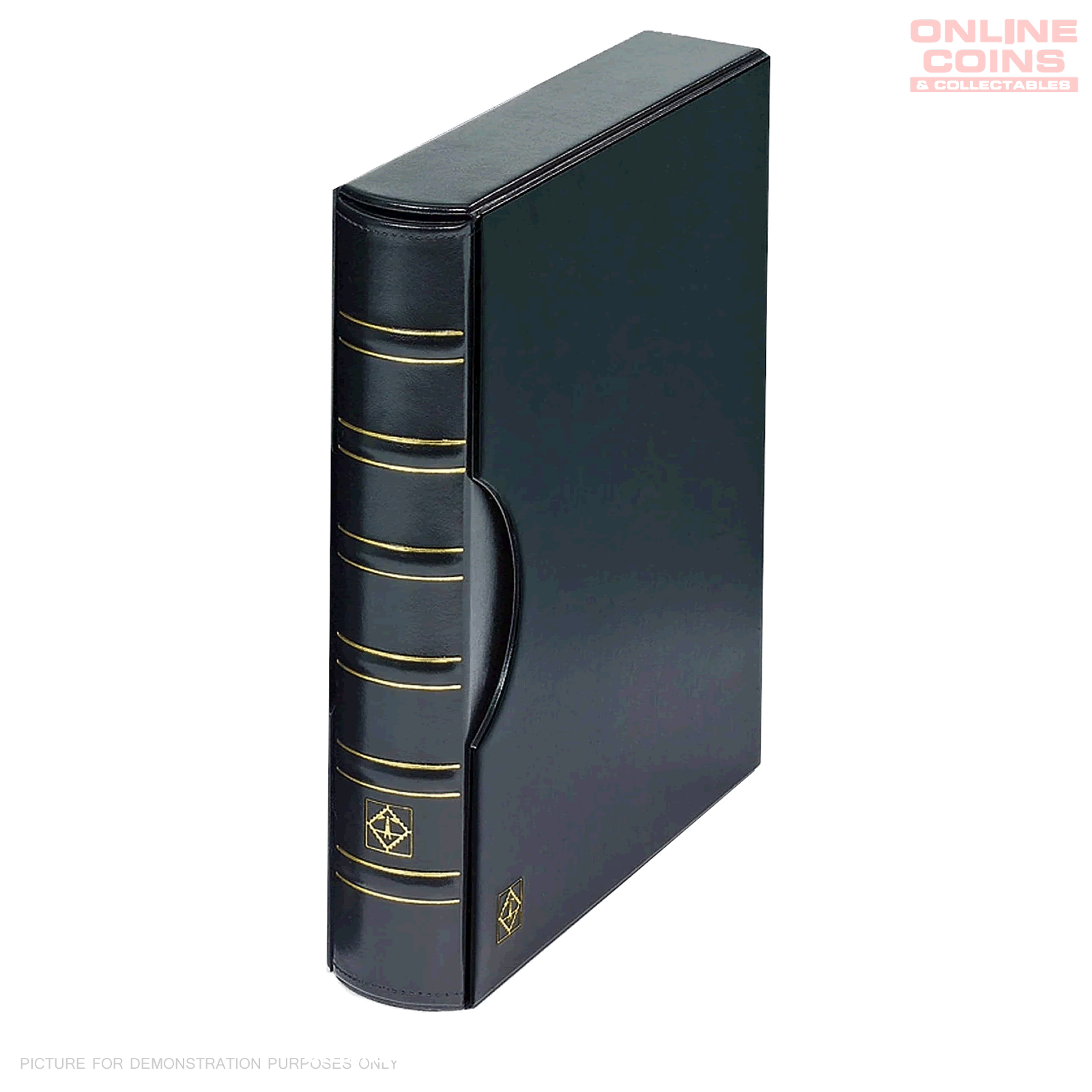Lighthouse - Classic Grande Album With Slipcase Including 10 Pages for 2x2 Coin Holders - BLACK